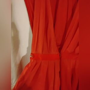 Tory Burch Gorgeous 100%silk Coral Flowy Dress